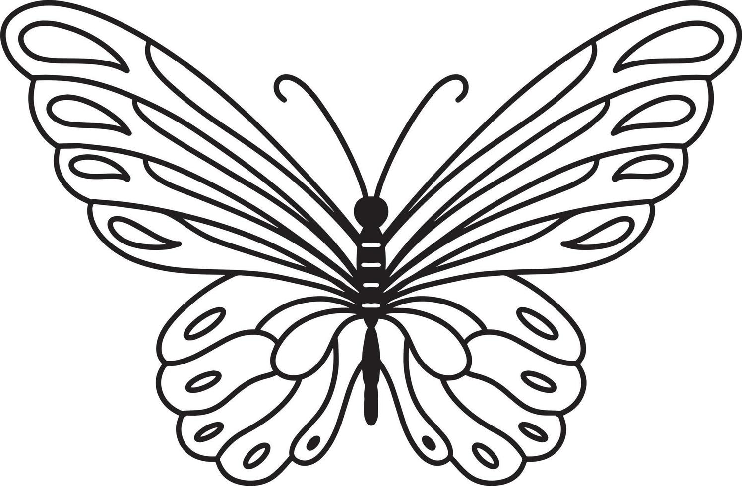 Butterfly Line Vector T-Shirt Design 3