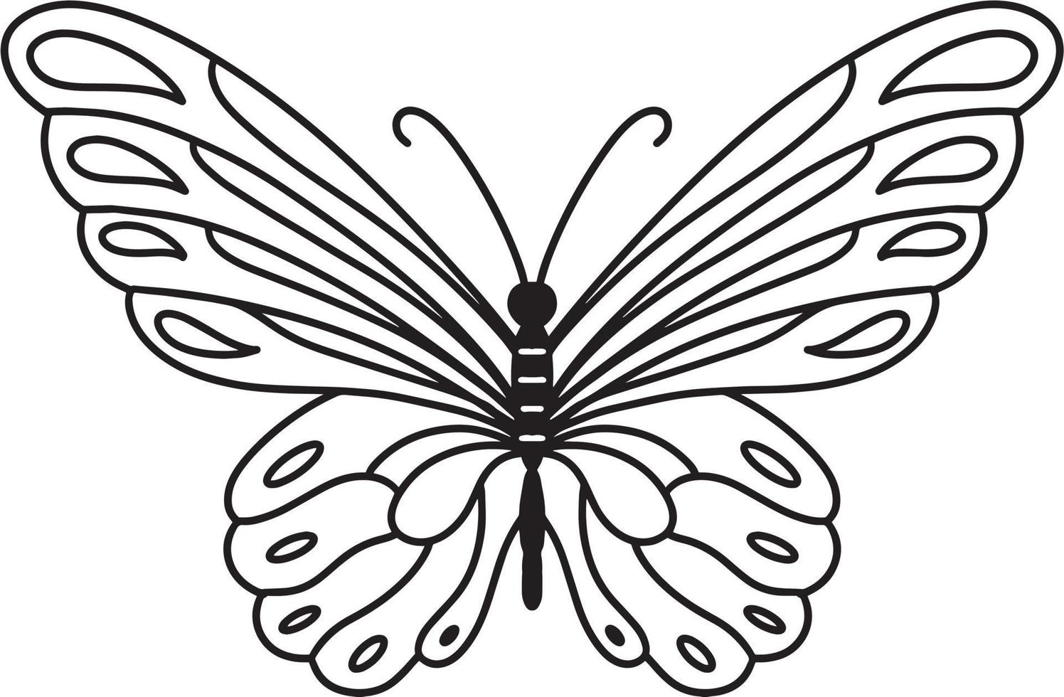 diseño de camiseta de vector de línea de mariposa 3