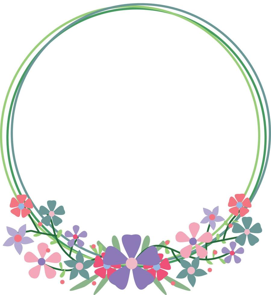 Flower Wreath Crown vector