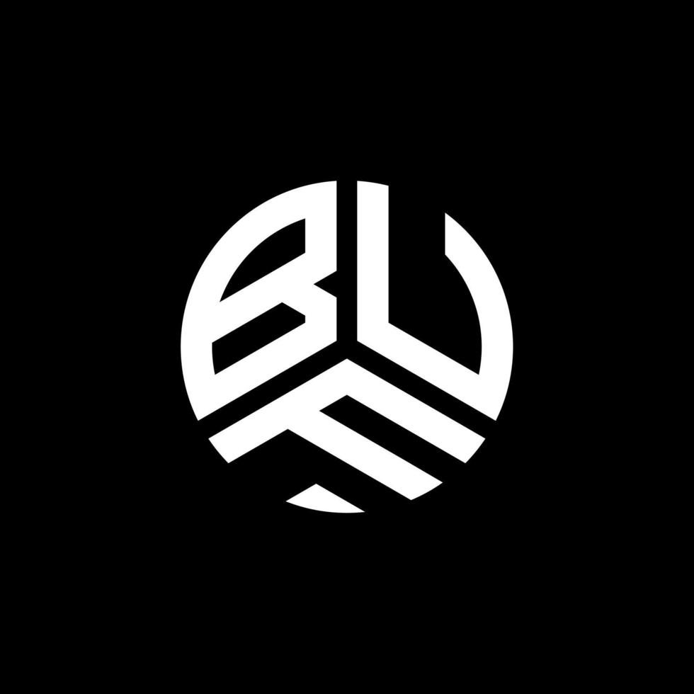 BUF letter logo design on white background. BUF creative initials letter logo concept. BUF letter design. vector
