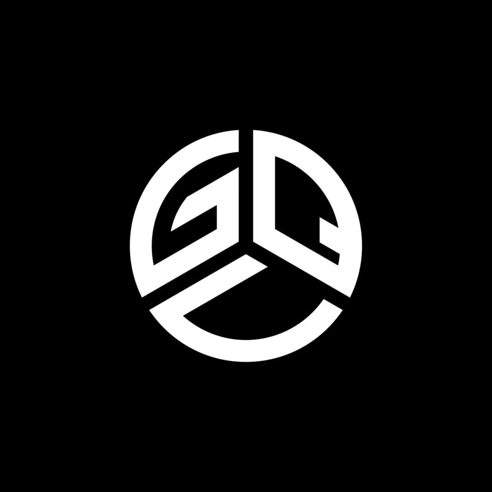 diseño de logotipo de letra gqv sobre fondo blanco. concepto de logotipo de letra de iniciales creativas gqv. diseño de letras gqv. vector