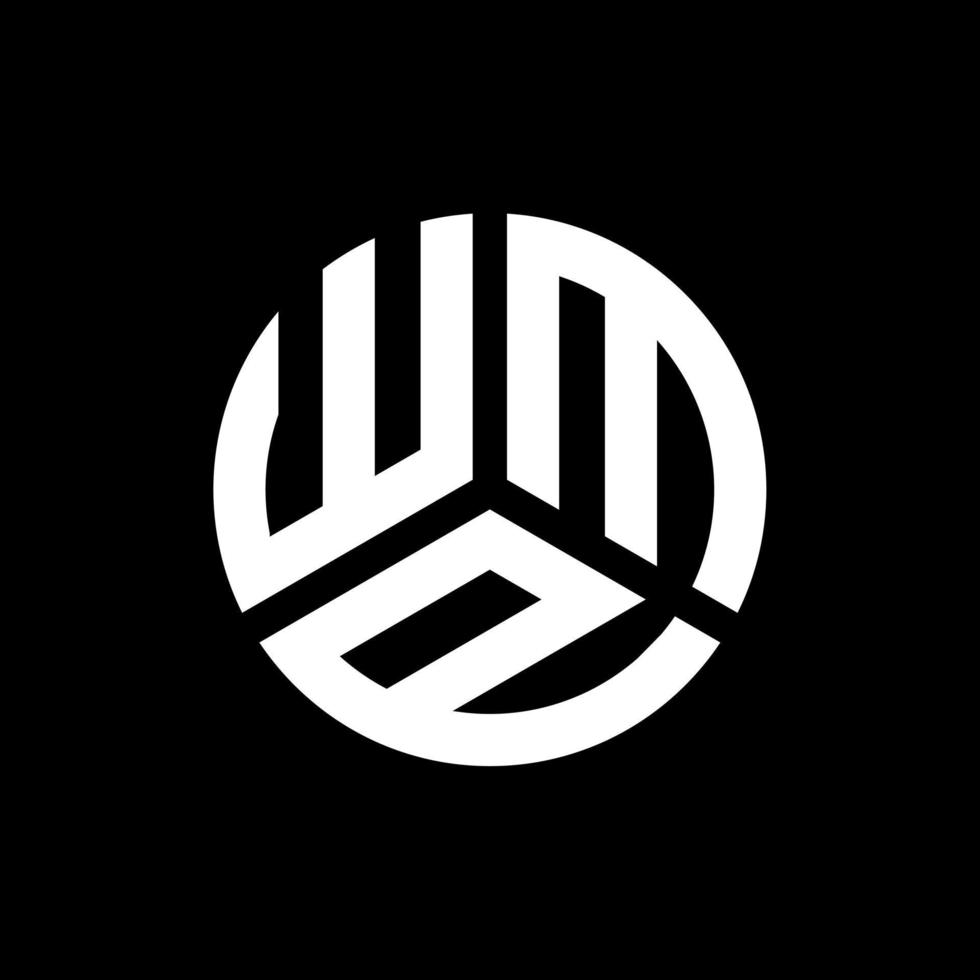 WMP letter logo design on black background. WMP creative initials letter logo concept. WMP letter design. vector