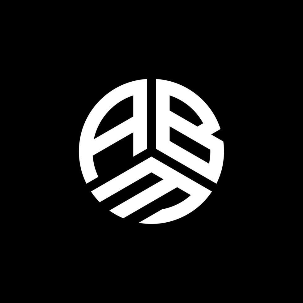 ABM letter logo design on white background. ABM creative initials letter logo concept. ABM letter design. vector