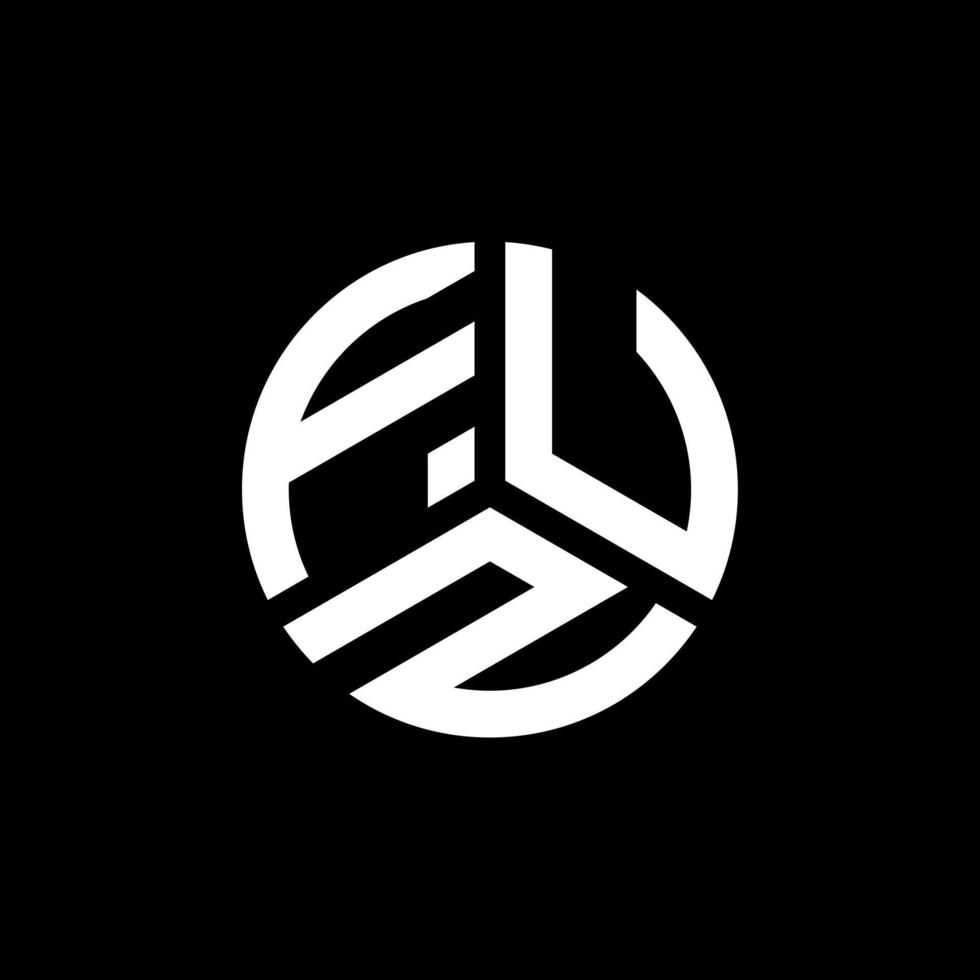 FUZ letter logo design on white background. FUZ creative initials letter logo concept. FUZ letter design. vector