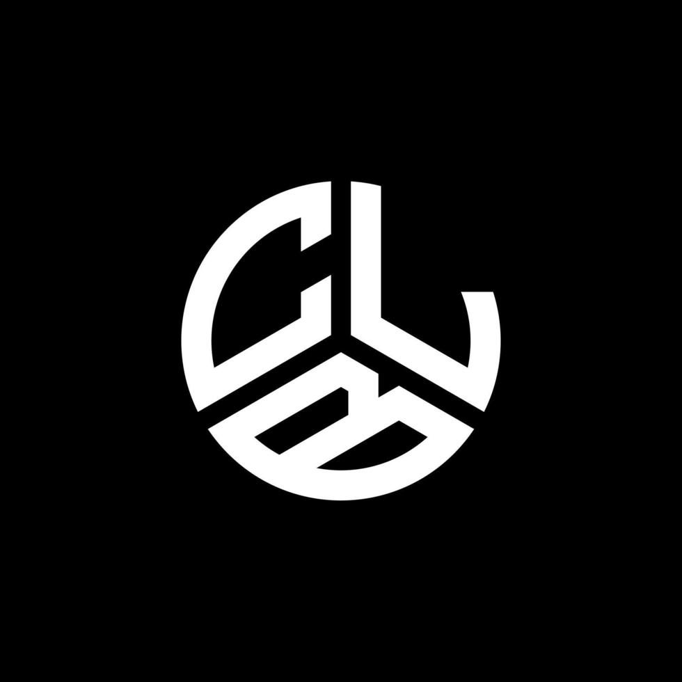 CLB letter logo design on white background. CLB creative initials letter logo concept. CLB letter design. vector