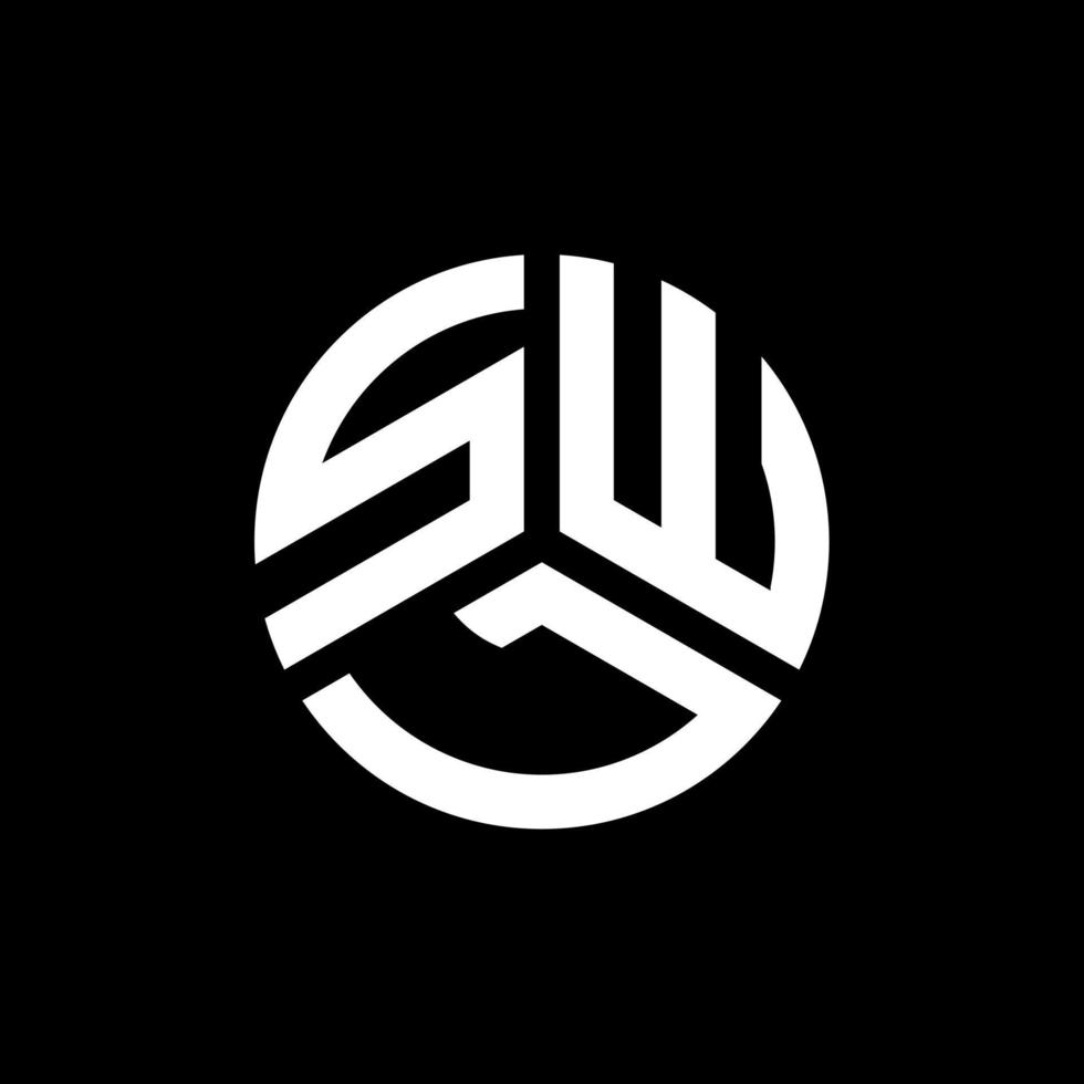 SWL letter logo design on black background. SWL creative initials letter logo concept. SWL letter design. vector
