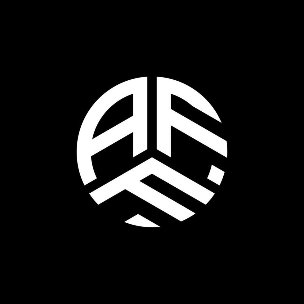 diseño de logotipo de letra aff sobre fondo blanco. concepto creativo del logotipo de la letra de las iniciales. diseño de carta aff. vector