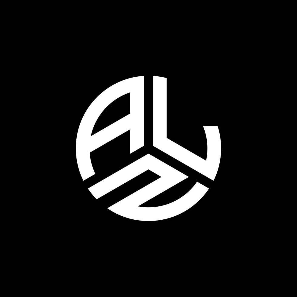 diseño de logotipo de letra alz sobre fondo blanco. concepto de logotipo de letra de iniciales creativas alz. diseño de letras alz. vector