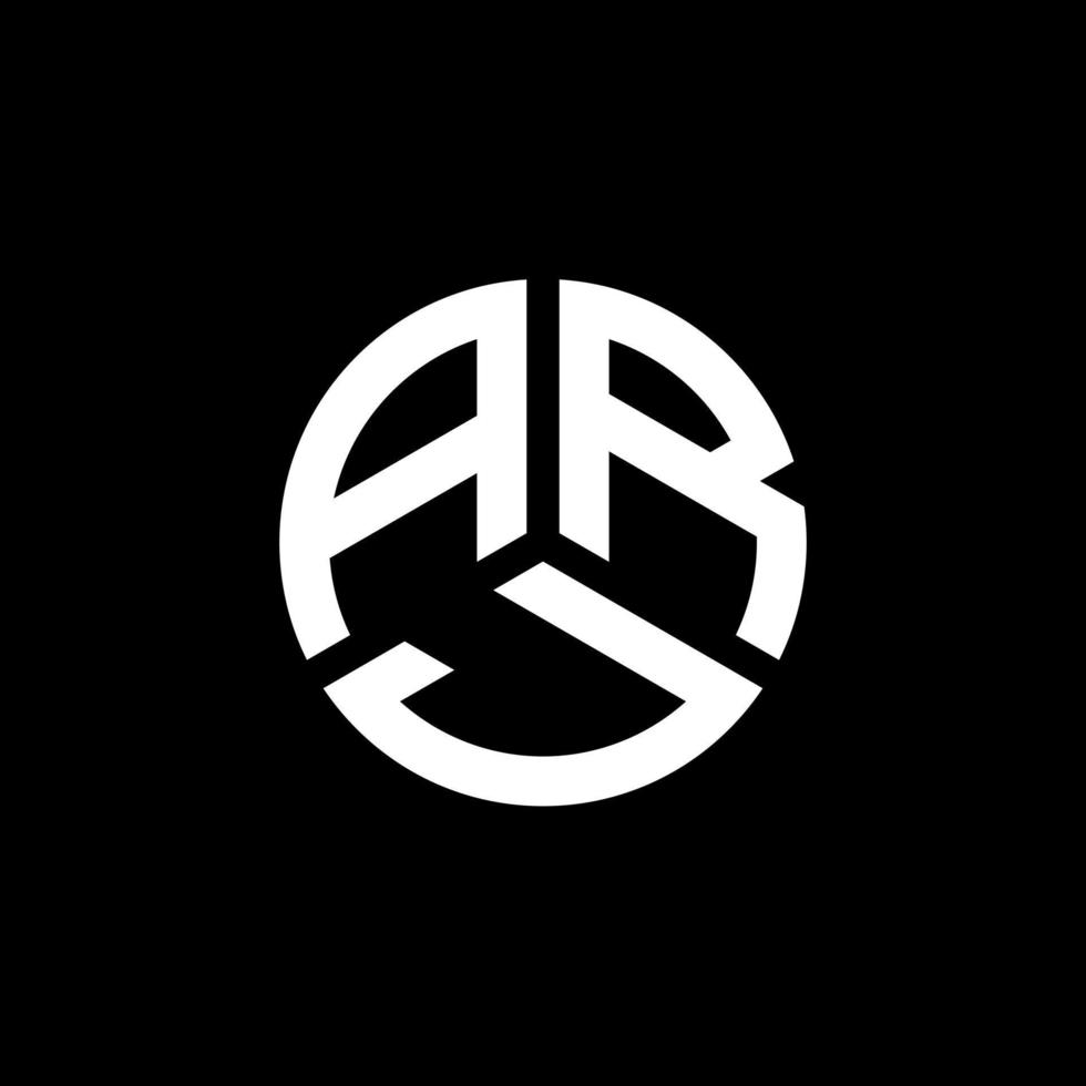 ARJ letter logo design on white background. ARJ creative initials letter logo concept. ARJ letter design. vector
