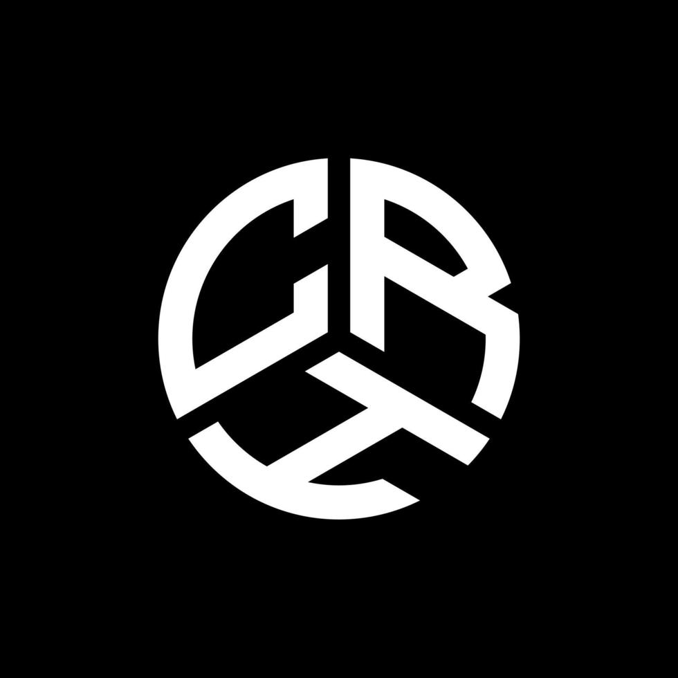 CRH letter logo design on white background. CRH creative initials letter logo concept. CRH letter design. vector