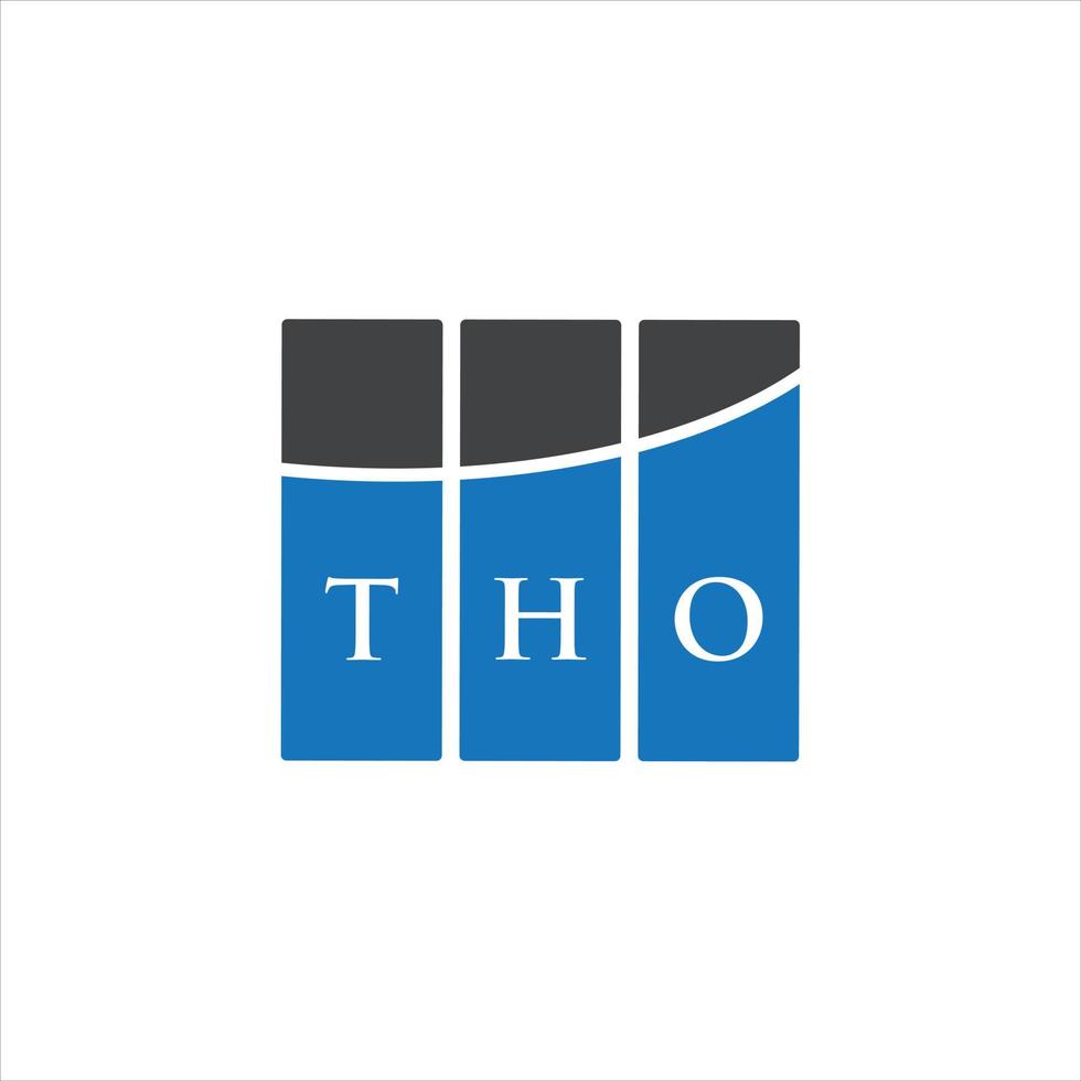 THO letter logo design on white background. THO creative initials letter logo concept. THO letter design. vector