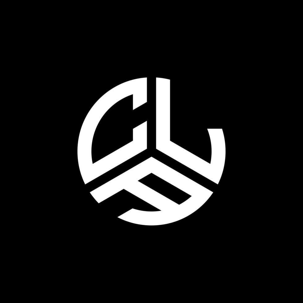 diseño de logotipo de letra cla sobre fondo blanco. concepto de logotipo de letra inicial creativa cla. diseño de letras cla. vector
