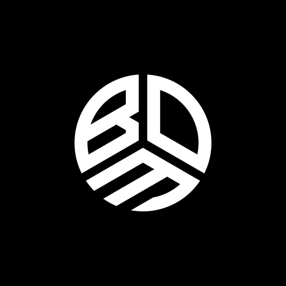 BOM letter logo design on white background. BOM creative initials letter logo concept. BOM letter design. vector
