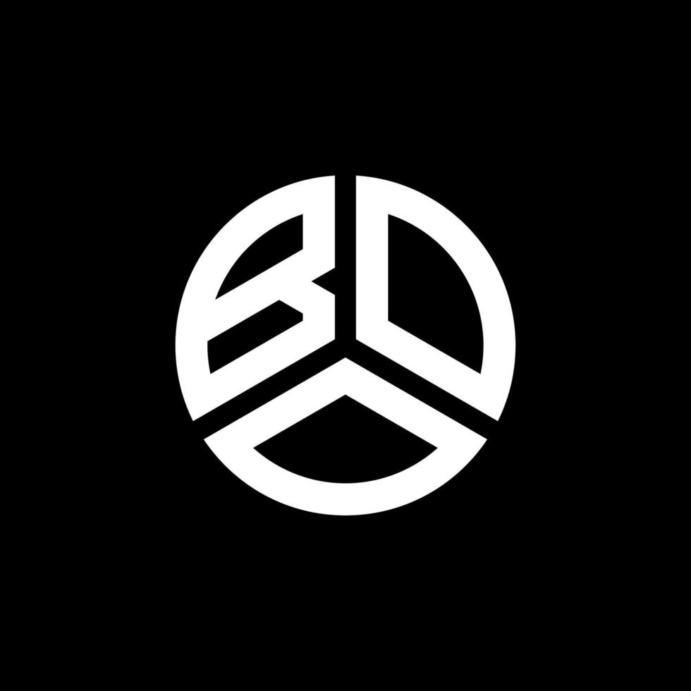 PrintBOO letter logo design on white background. BOO creative initials letter logo concept. BOO letter design. vector