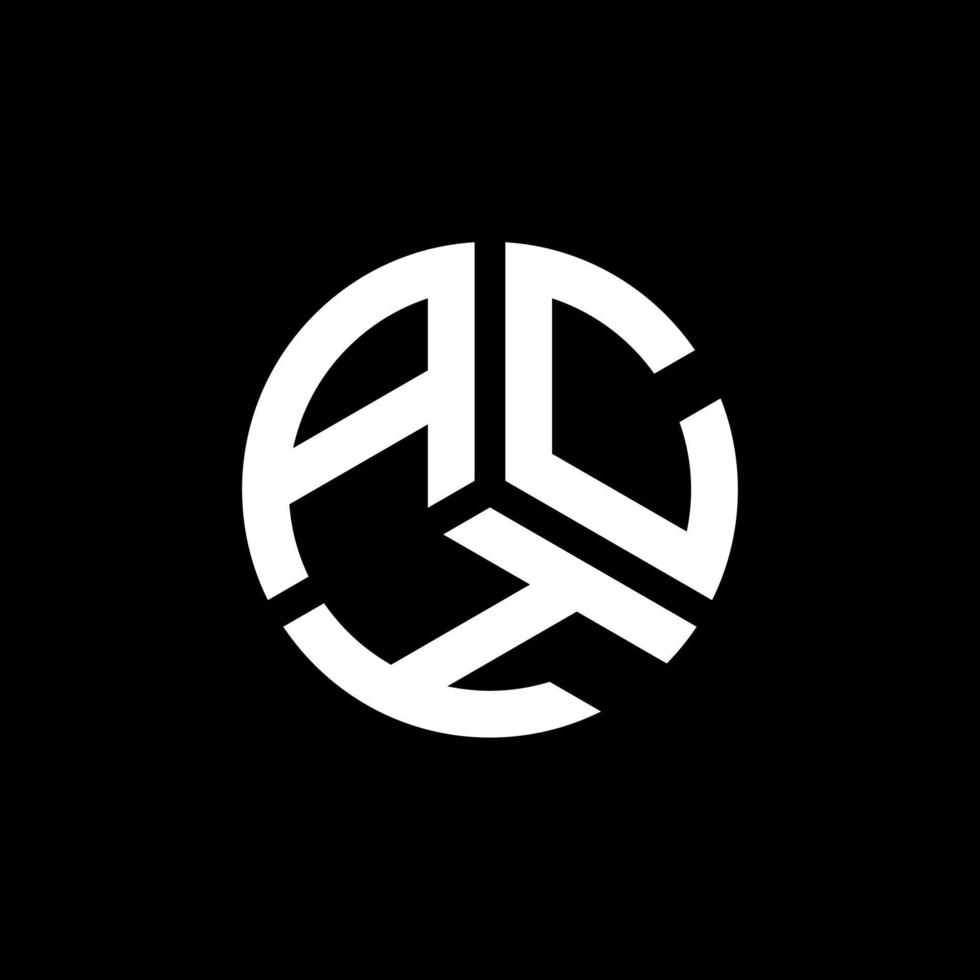 ACH letter logo design on white background. ACH creative initials letter logo concept. ACH letter design. vector