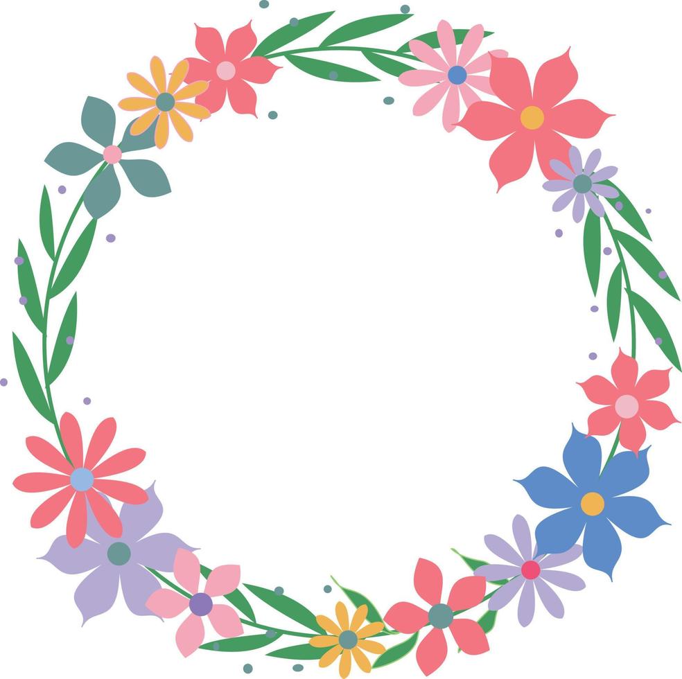 Flower Wreath Crown vector