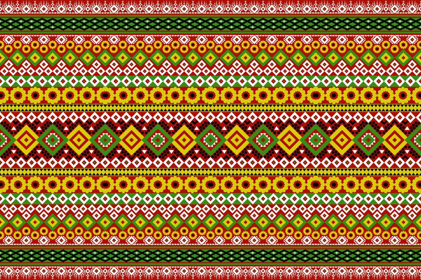 Seamless geometric ethnic asian oriental and tradition pattern design for texture and background. Silk and fabric pattern decoration for carpet, clothing, wrapping and wallpaper vector