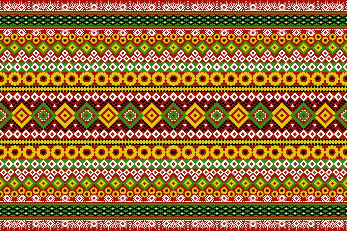 Seamless geometric ethnic asian oriental and tradition pattern design for texture and background. Silk and fabric pattern decoration for carpet, clothing, wrapping and wallpaper vector