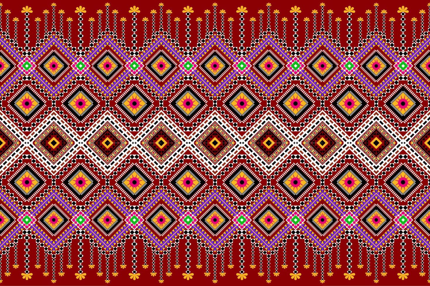 Seamless geometric ethnic asian oriental and tradition pattern design for  texture and background. Silk and fabric pattern decoration for carpet,  clothing, wrapping and wallpaper 6985441 Vector Art at Vecteezy