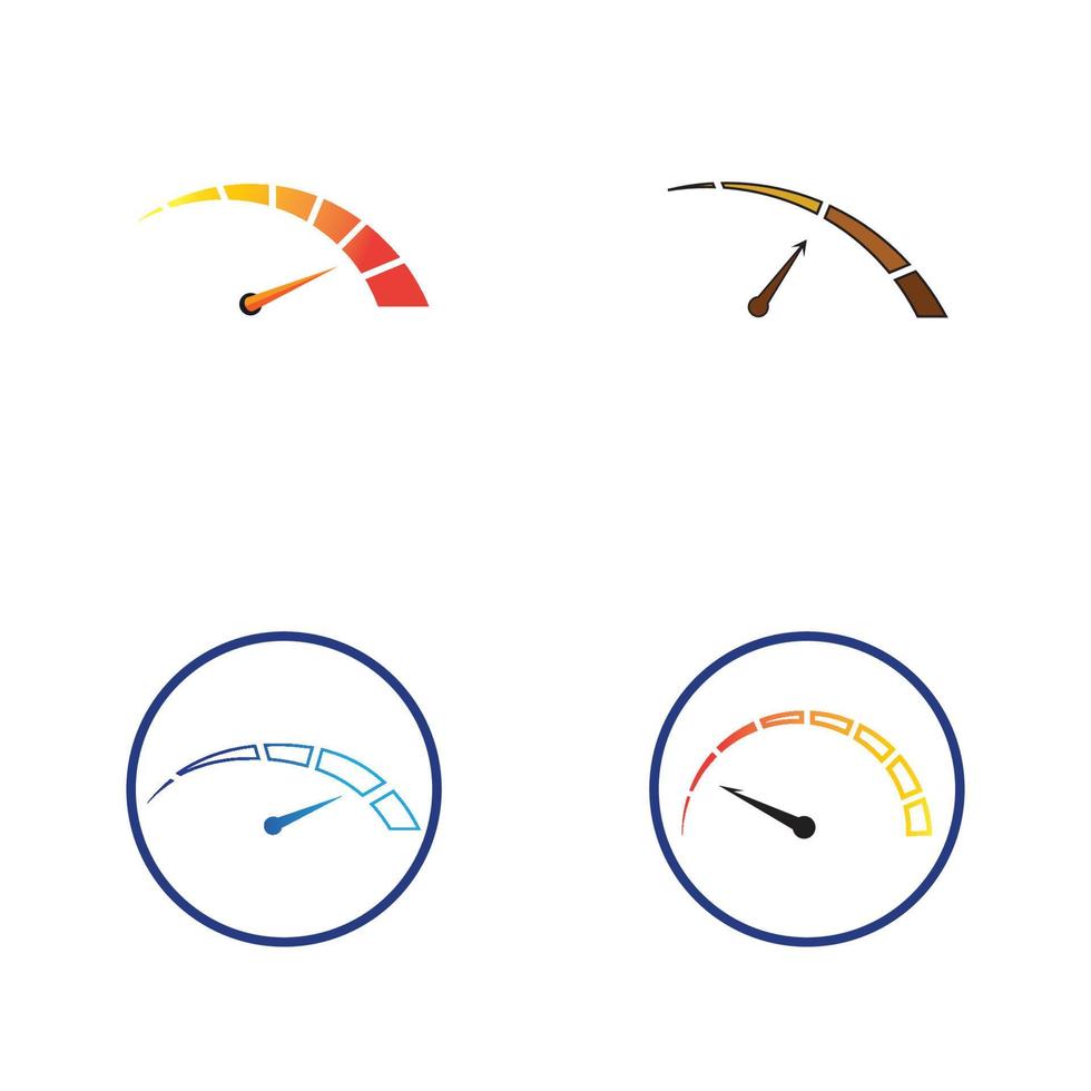 Speedometer vector graphic design illustration template