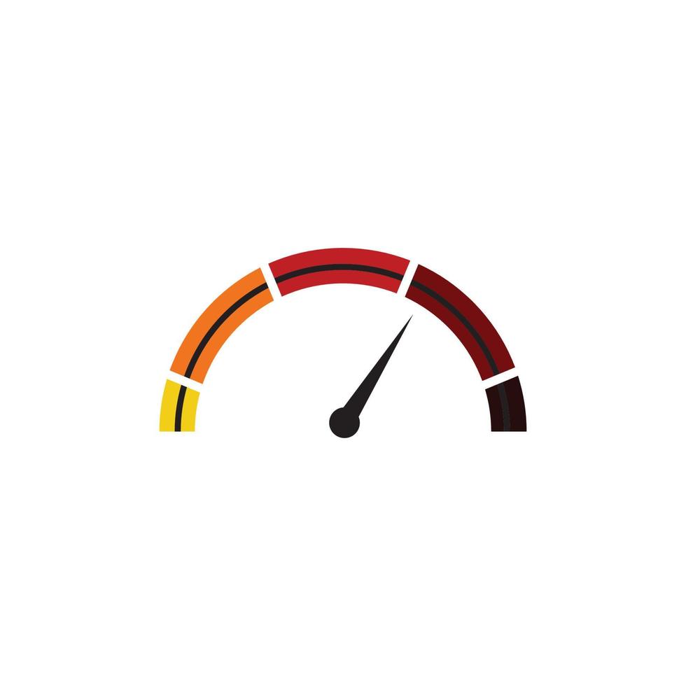 Speedometer vector graphic design illustration template