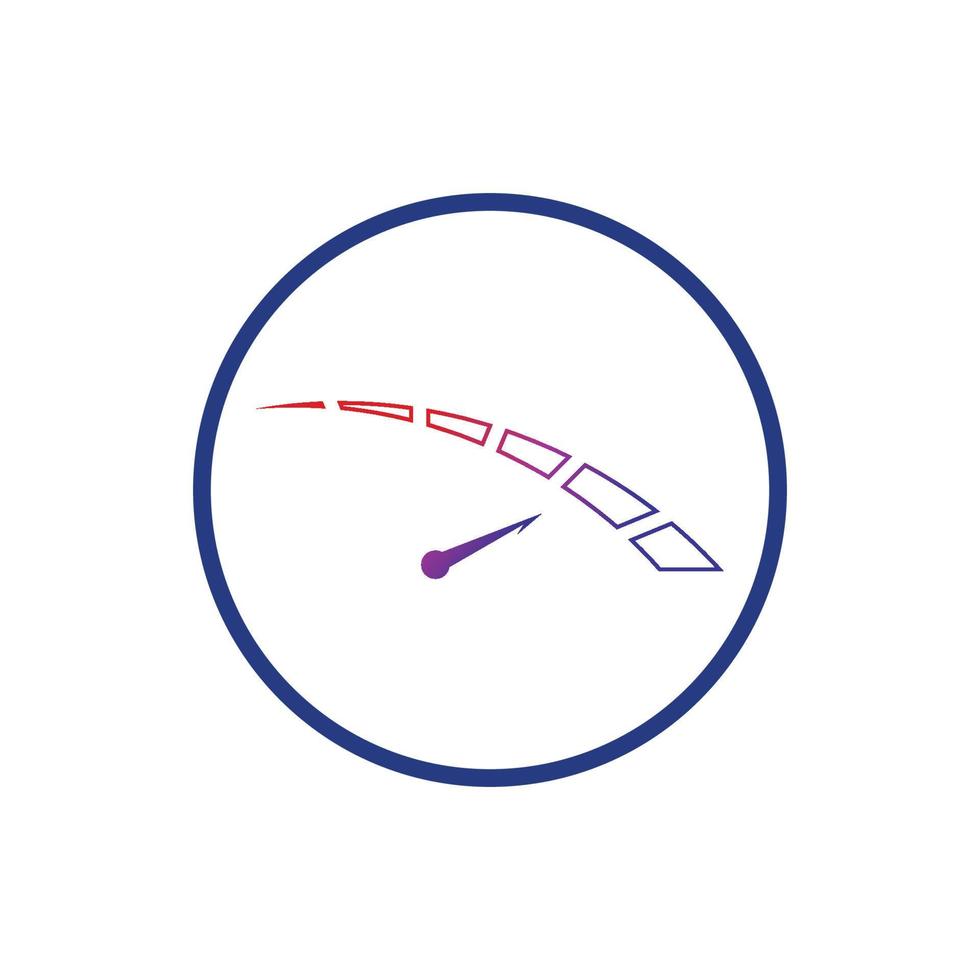 Speedometer vector graphic design illustration template