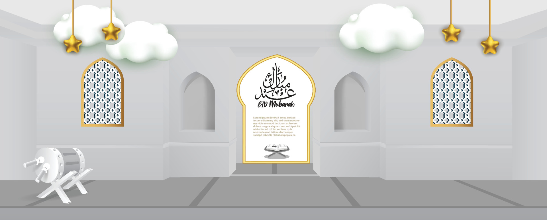 Islamic Stage Background Vector Art, Icons, and Graphics for Free Download