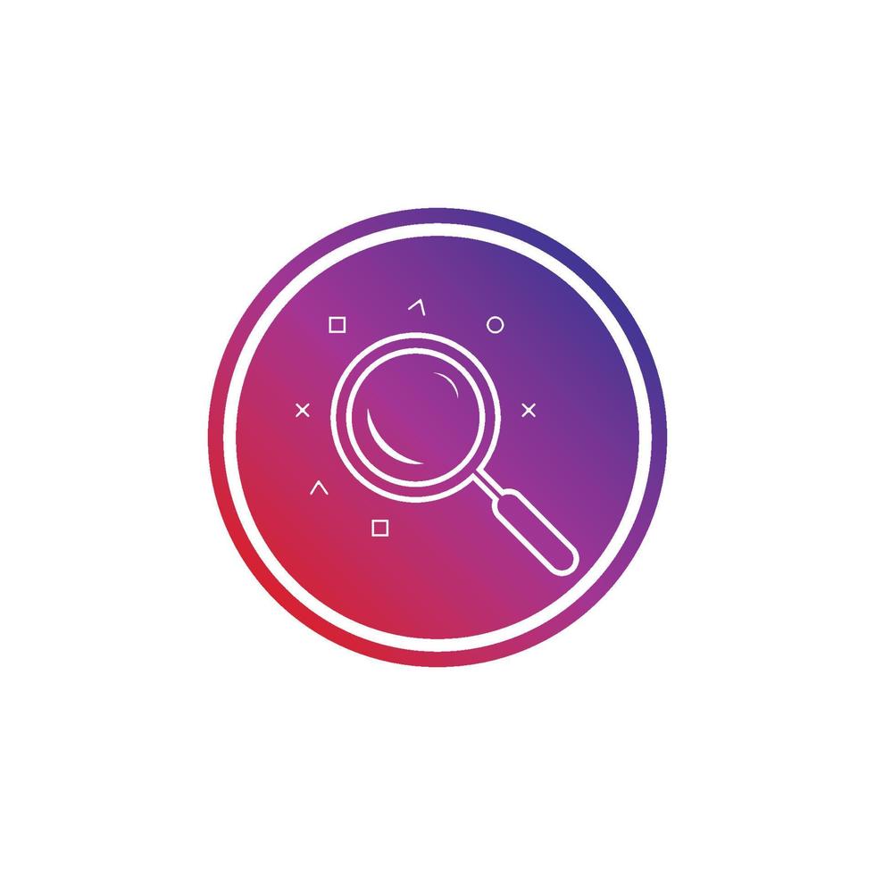 Search vector logo icon design background