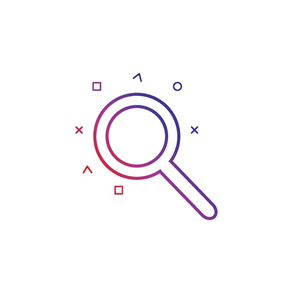 Search vector logo icon design background