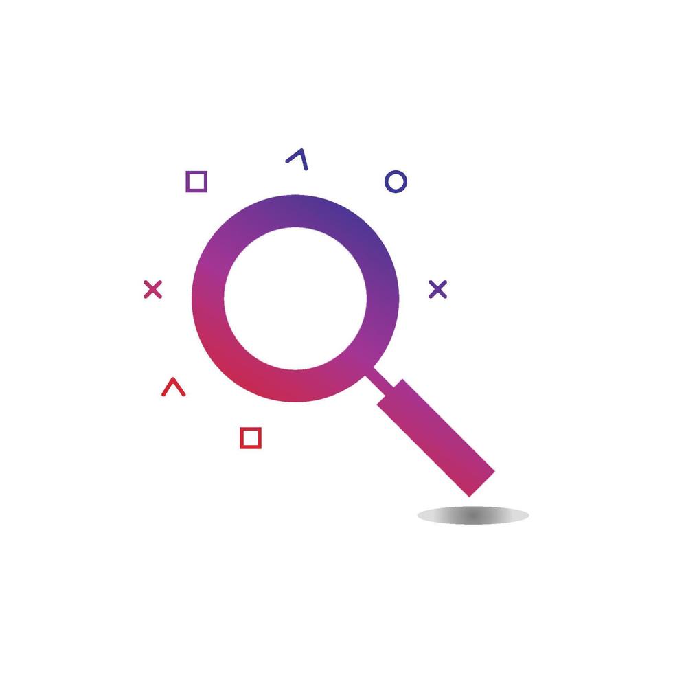 Search vector logo icon design background