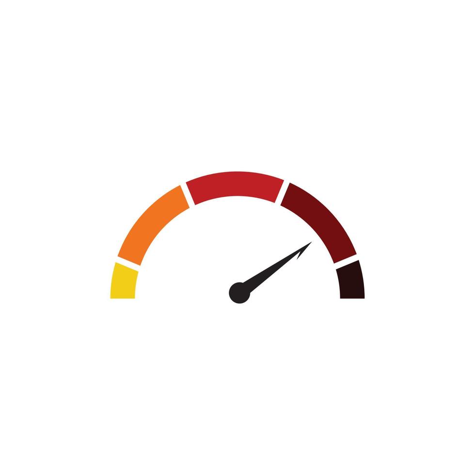 Speedometer vector graphic design illustration template