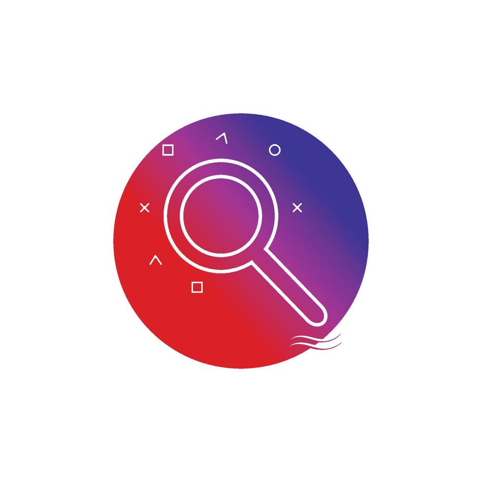 fondo de diseño de icono de logotipo de vector de búsqueda