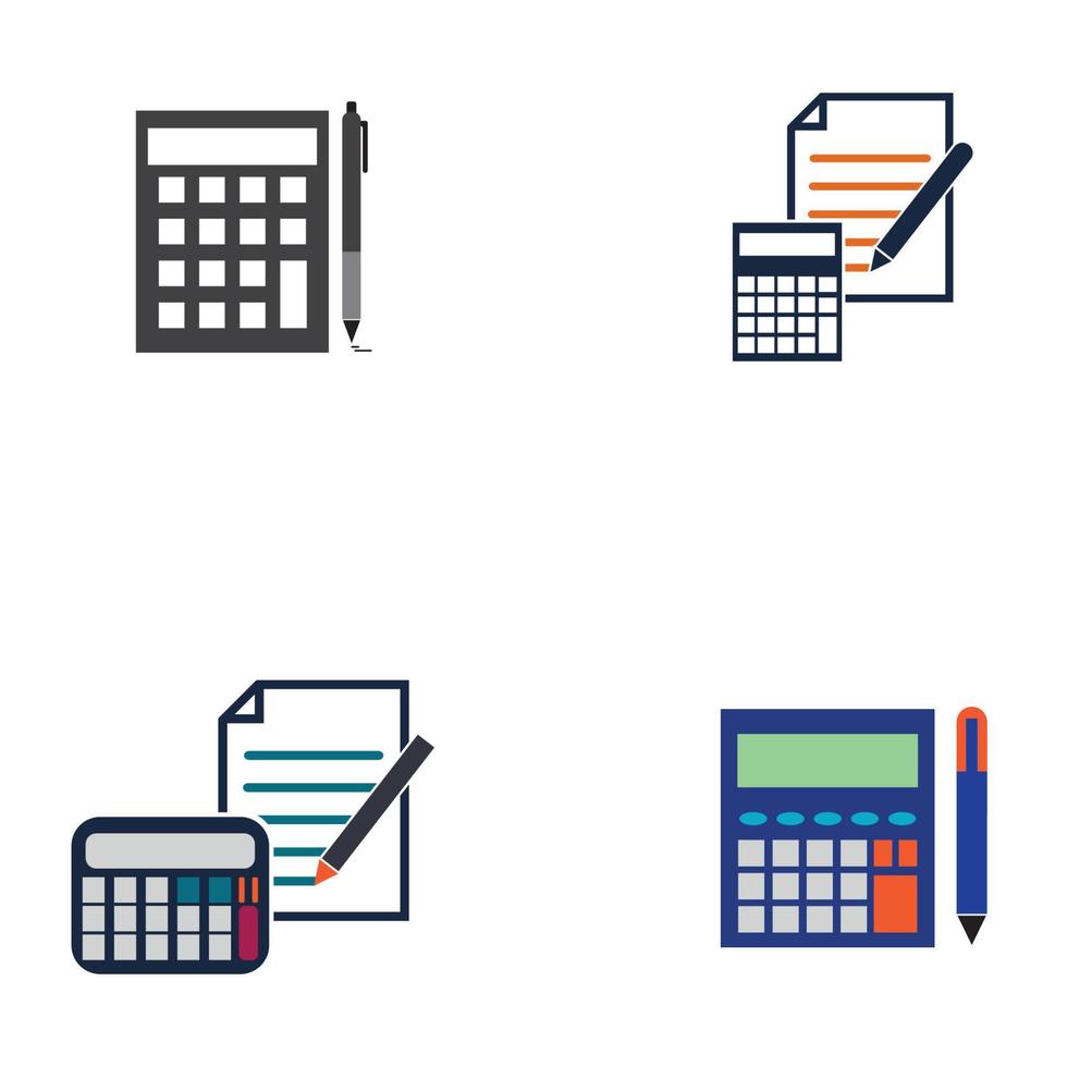 Accounting Vector Illustration. Banking and Finance icon logo vector