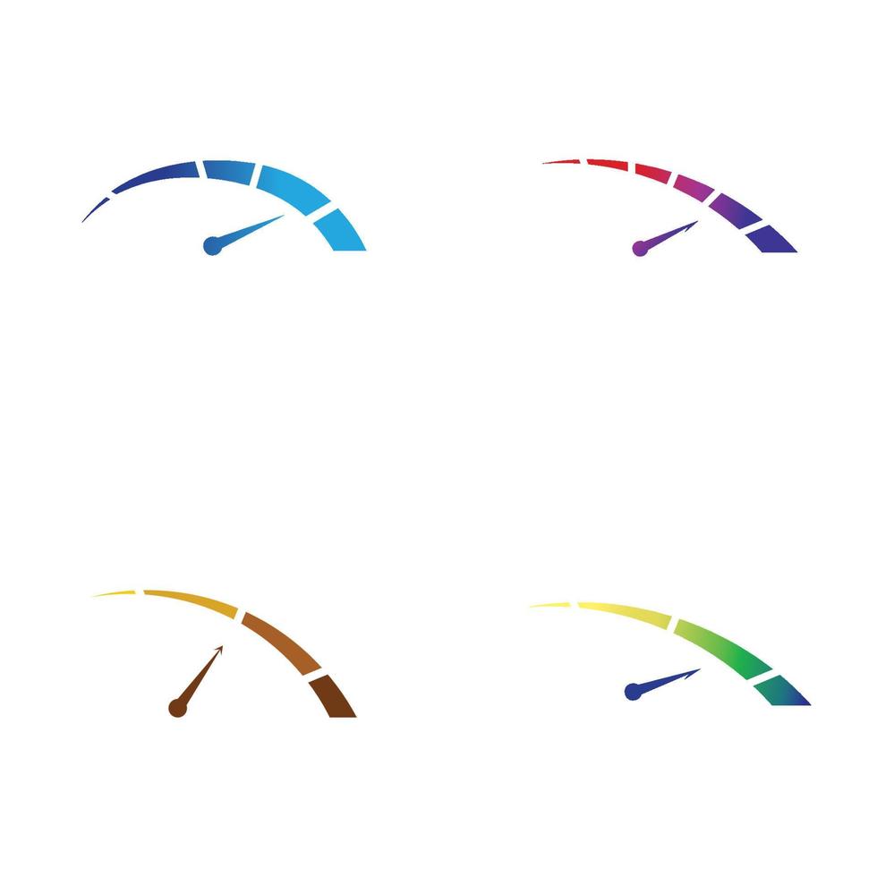 Speedometer vector graphic design illustration template