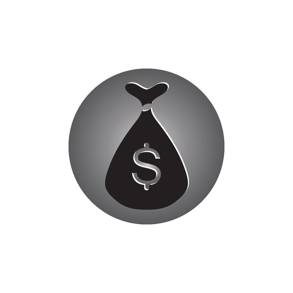 money bag with dollar symbol vector logo icon