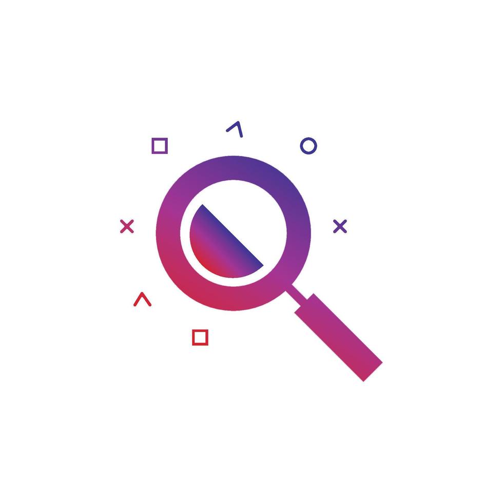 Search vector logo icon design background