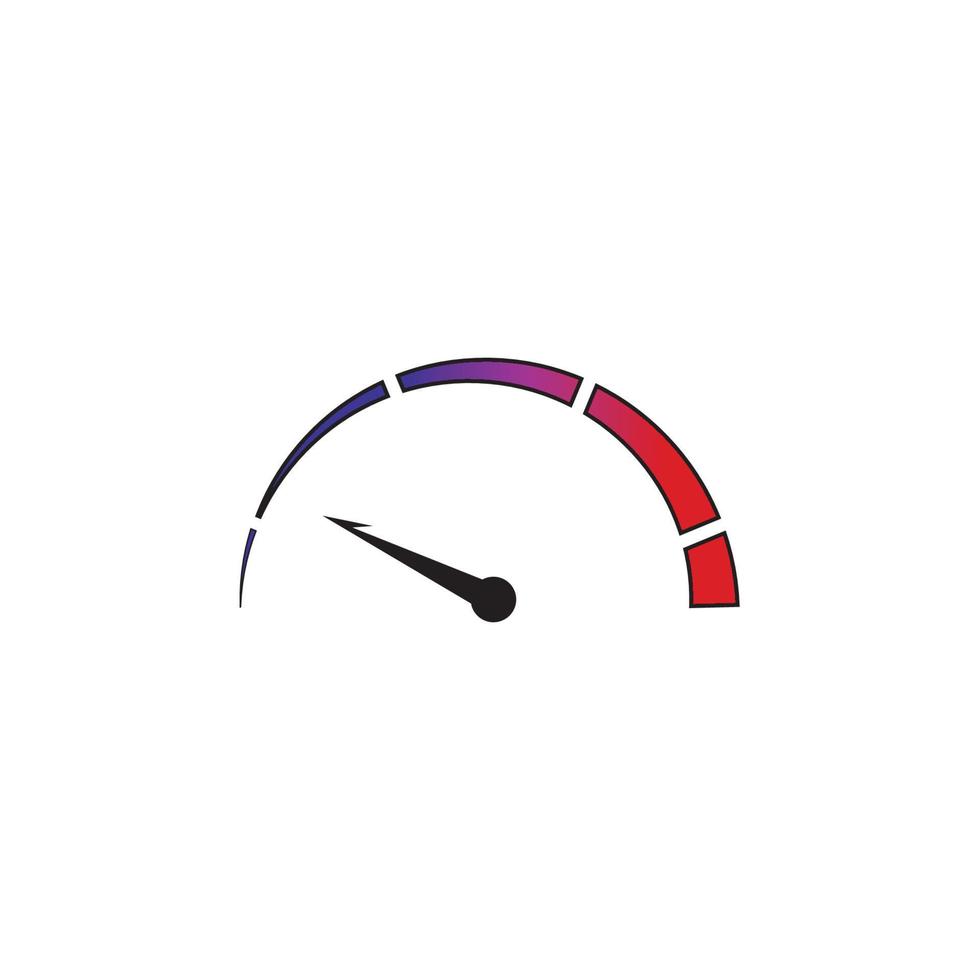 Speedometer vector graphic design illustration template