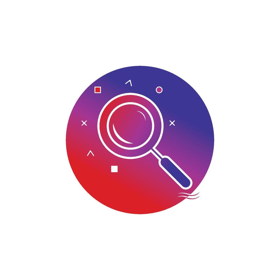 Search vector logo icon design background
