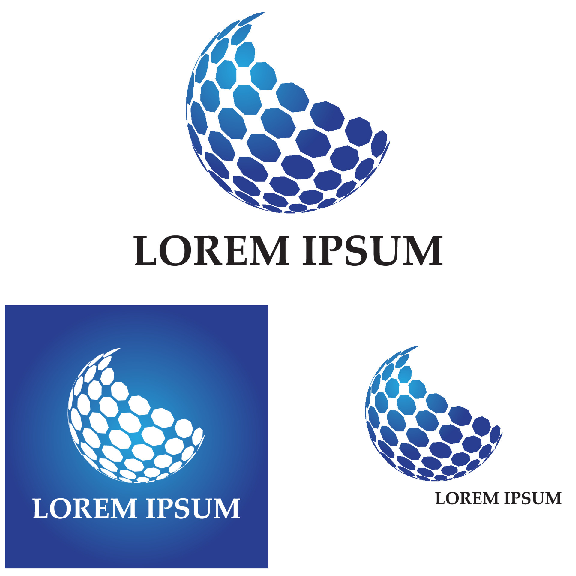 3D digital globe logo design. icon vector illustration. This logo is