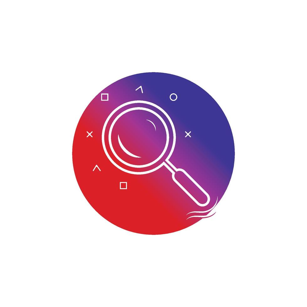 Search vector logo icon design background