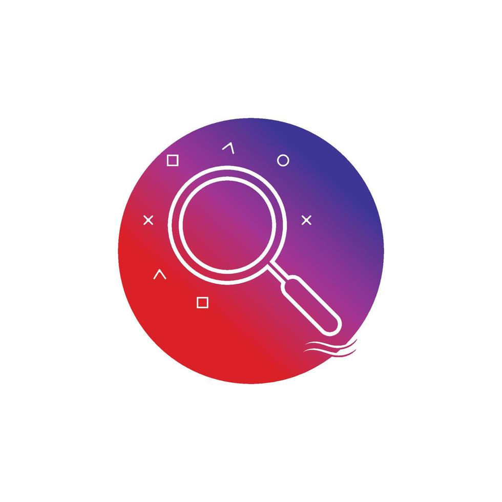 Search vector logo icon design background
