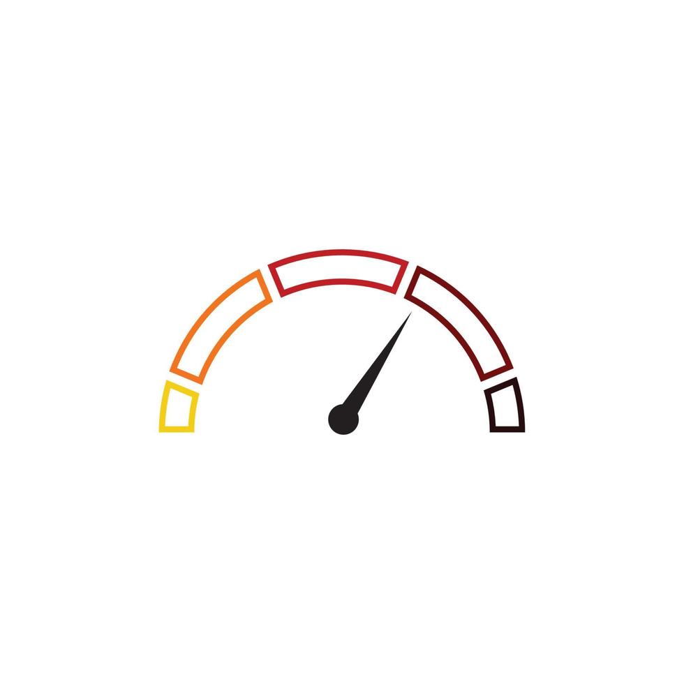 Speedometer vector graphic design illustration template