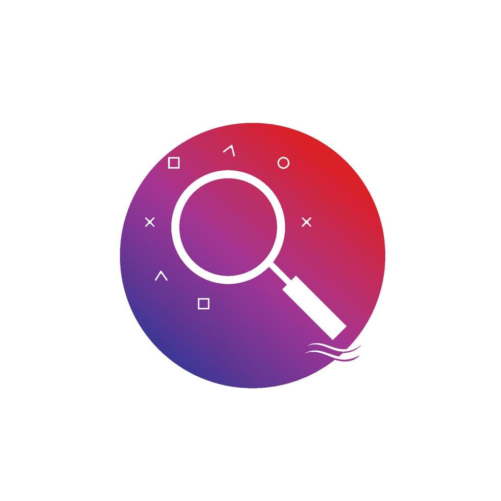 Search vector logo icon design background