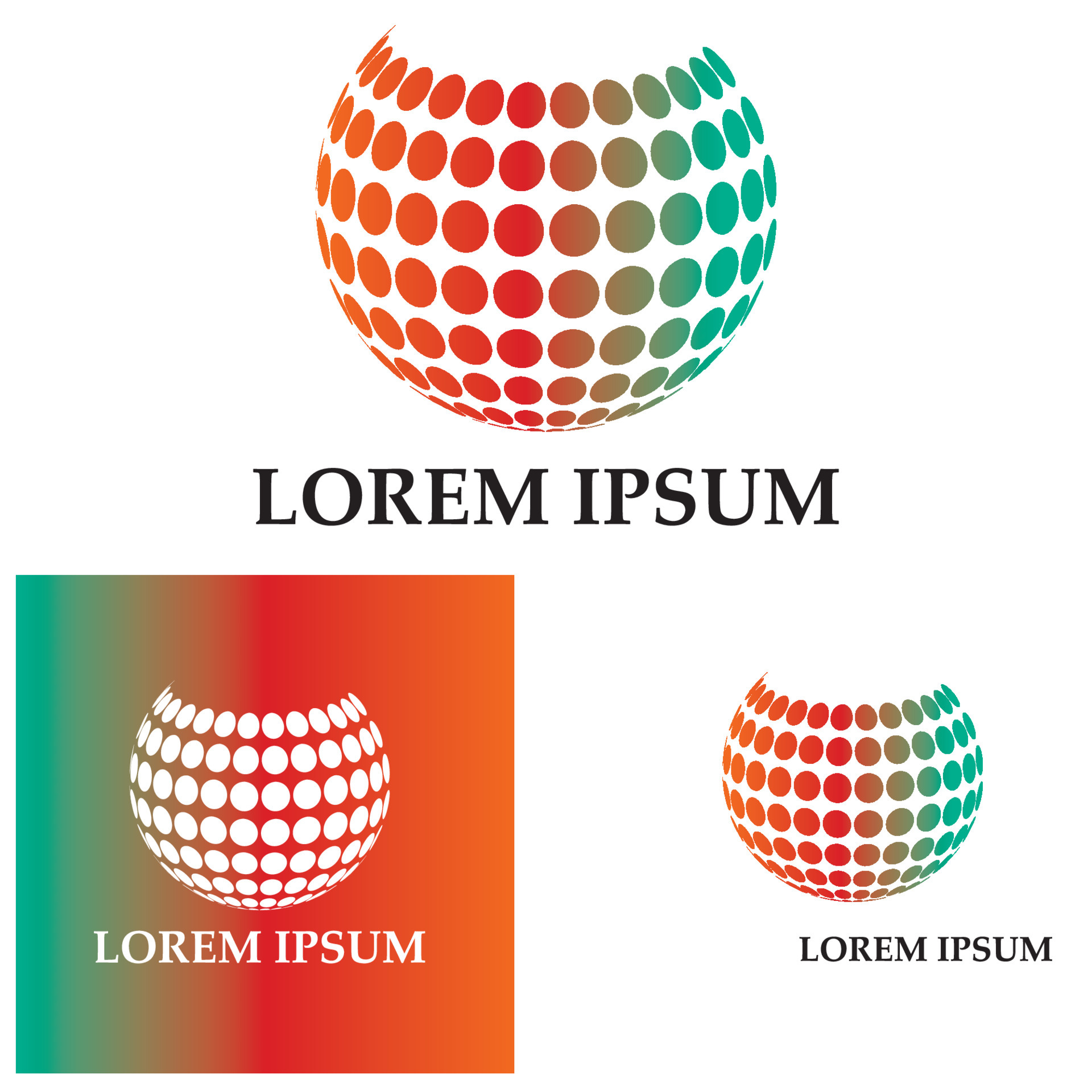 3D digital globe logo design. icon vector illustration. This logo is