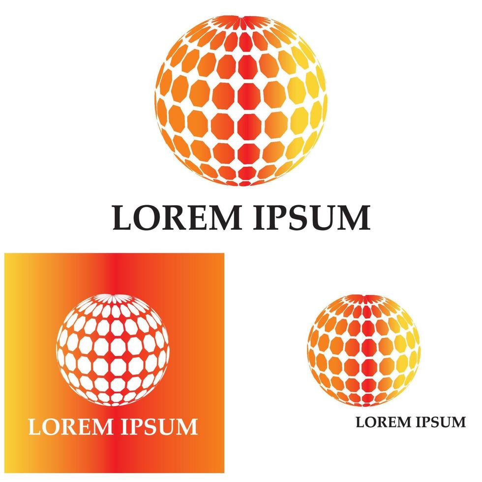 3D digital globe logo design. icon vector illustration. This logo is suitable for global company  world technologies and media and publicity agencies