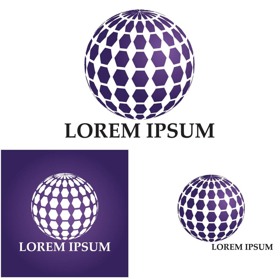 3D digital globe logo design. icon vector illustration. This logo is suitable for global company  world technologies and media and publicity agencies
