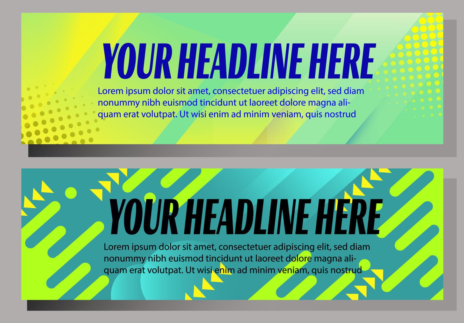 BANNER TEMPLATE FREE VECTOR 6986317 Vector Art At Vecteezy