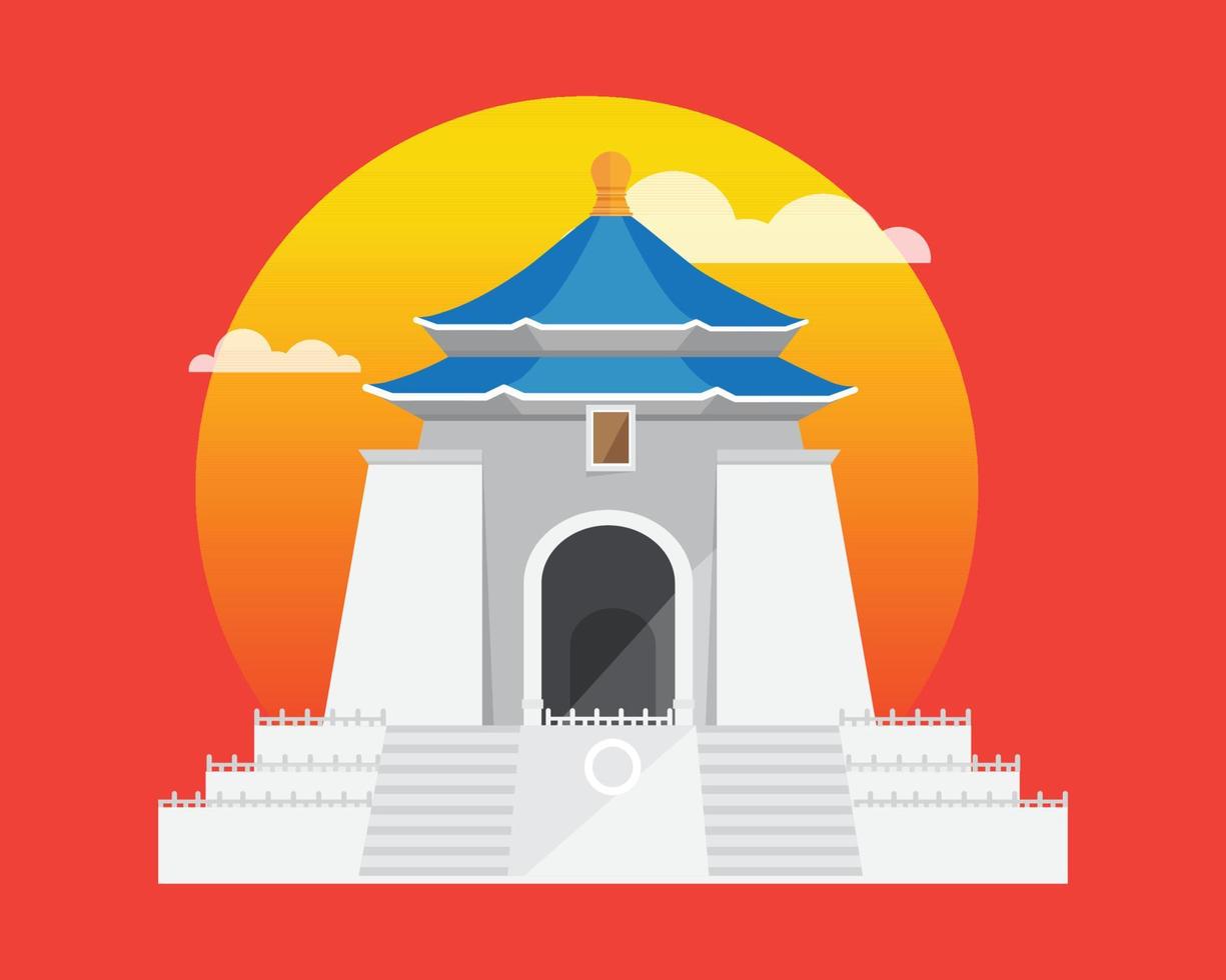 landmarks in Asia Vector illustration Colorful Design