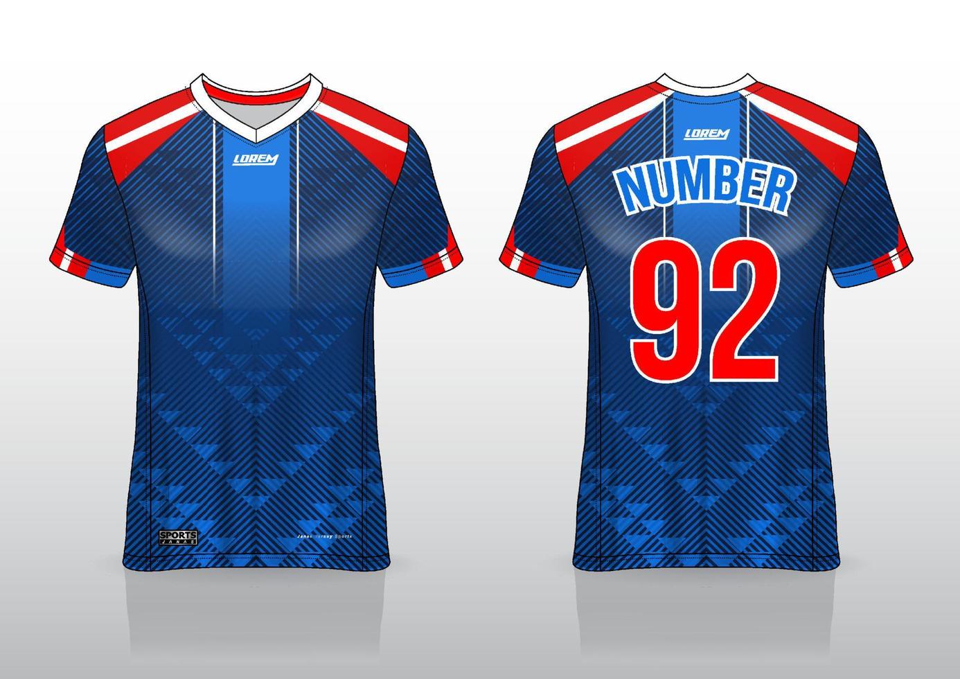 soccer jersey design for outdoor sports vector