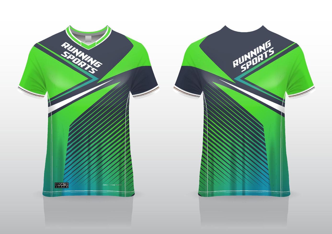 sports jersey design template front and back view vector